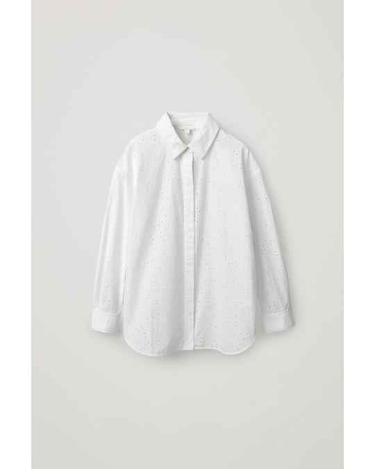 COS Broderie-Anglais Shirt White