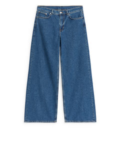 CLOUD Low Loose Jeans Mittelblau