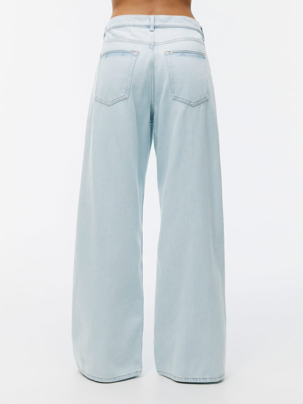 ARKET Cloud Jeans Med Låg Midja Ljusblå