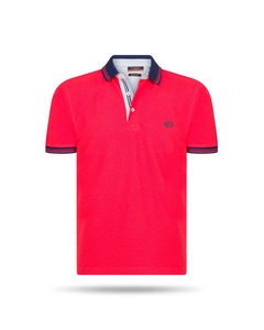 Pierre Cardin Navy Tipped Polo Rood