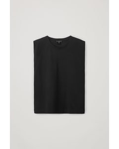 Sleeveless Organic Cotton T-shirt Black