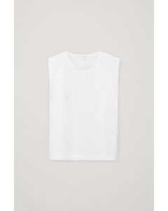 Sleeveless Organic Cotton T-shirt White