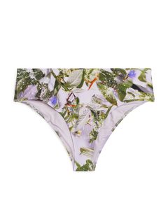 Slow Flowers Print Bikini Bottom Lilac/floral