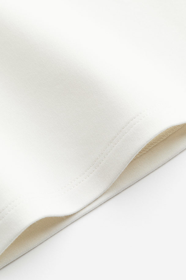 H&M Off-Shoulder-Shirt Weiß