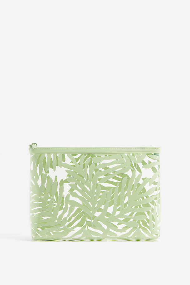 H&M Transparent Sminkepung Lys Grønn/blader