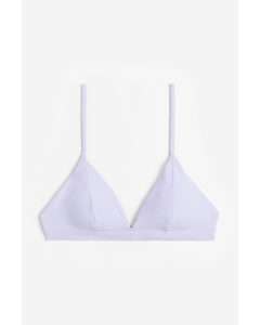 Padded Triangle Bikini Top Lilac