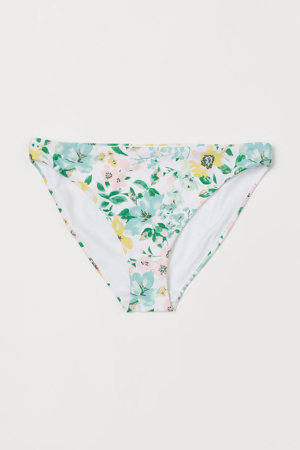 H&M Bikini Bottoms White/floral