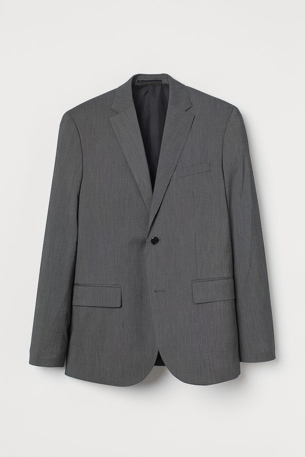 H&M Jacket Slim Fit Dark Grey