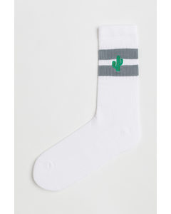 Socks White/cactus