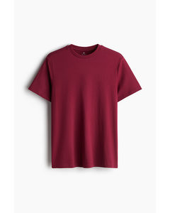 T-Shirt in Regular Fit Weinrot