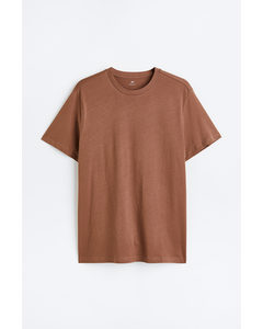 Regular Fit T-shirt Brown