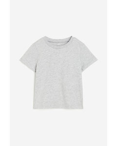 Cotton T-shirt Light Grey Marl