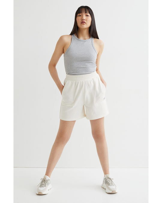H&M Sweatshirt Shorts White