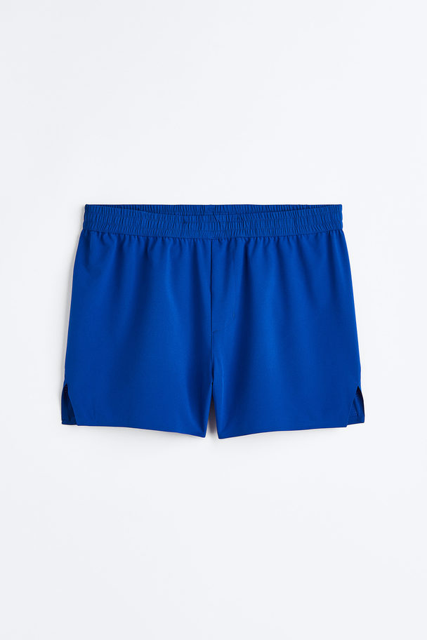 H&M Drymove™ Pocket-detail Running Shorts Bright Blue