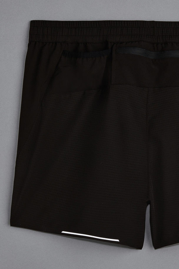 H&M Drymove™ Pocket-detail Running Shorts Black