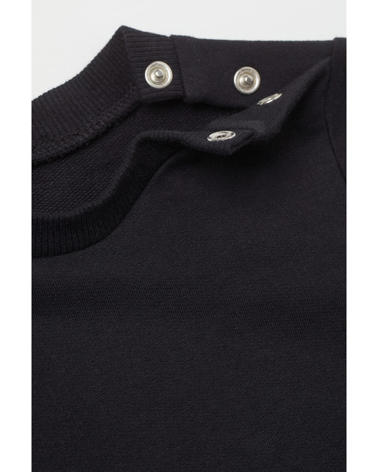 H&M Cotton Sweatshirt Black