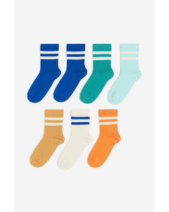 7-pack Socks Blue/orange