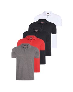 Pierre Cardin Classic Polo 5-Pack Mehrfarben