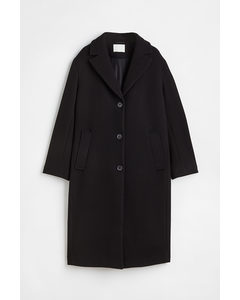 Single-breasted Coat Black