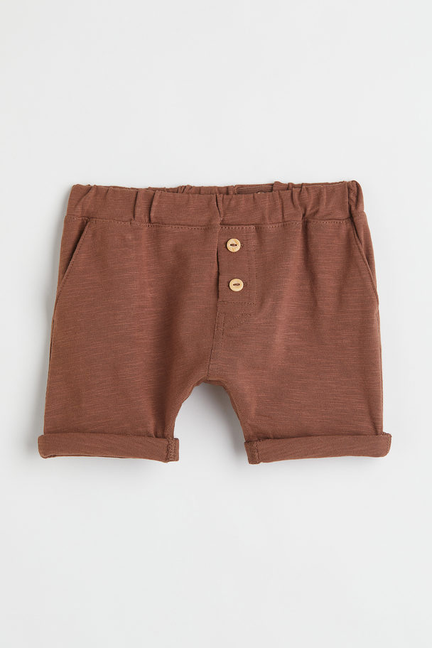 H&M Tricot Short Bruin