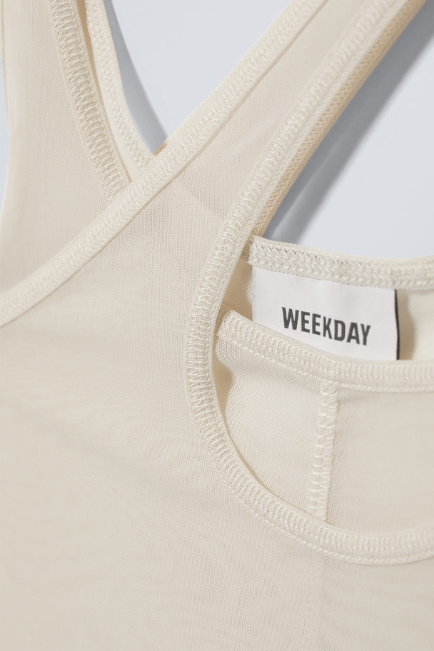 Weekday Double Layer Tank Beige