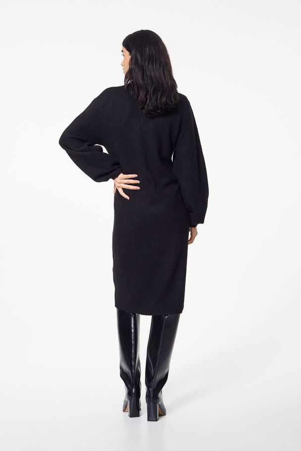 H&M Mama Knitted Dress Black