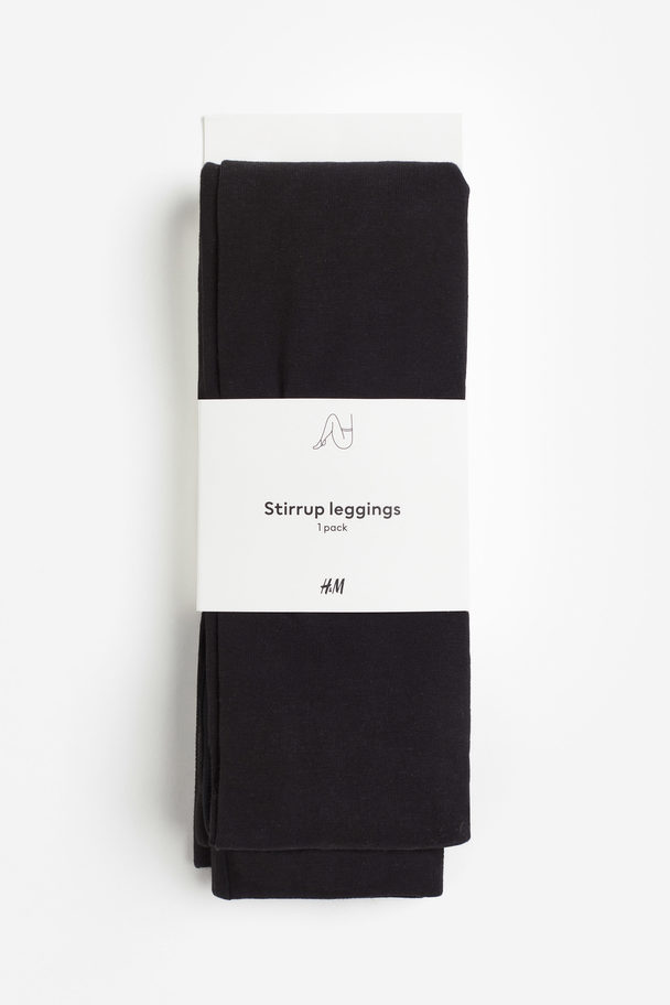 H&M Stirrup Leggings Black