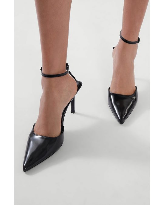 COS Pointed Heeled Pumps Black