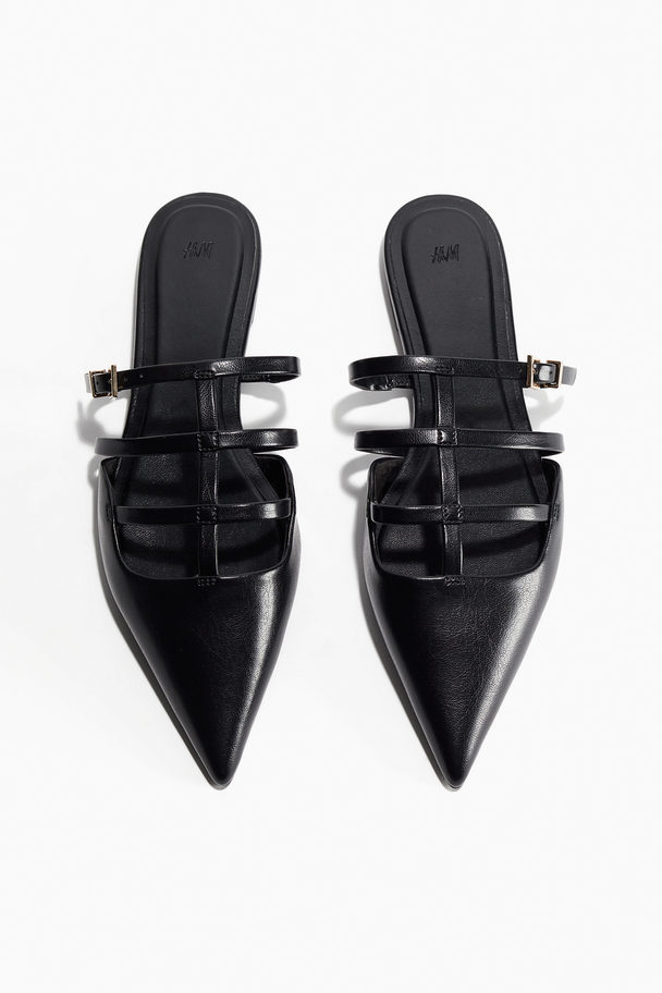 H&M Spitze Mules Schwarz