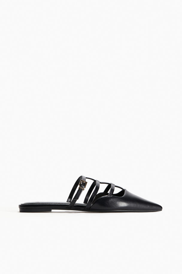 H&M Spitze Mules Schwarz