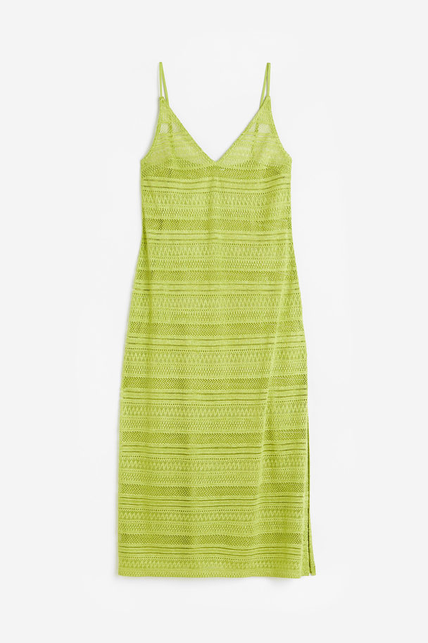 H&M V-neck Bodycon Dress Olive Green