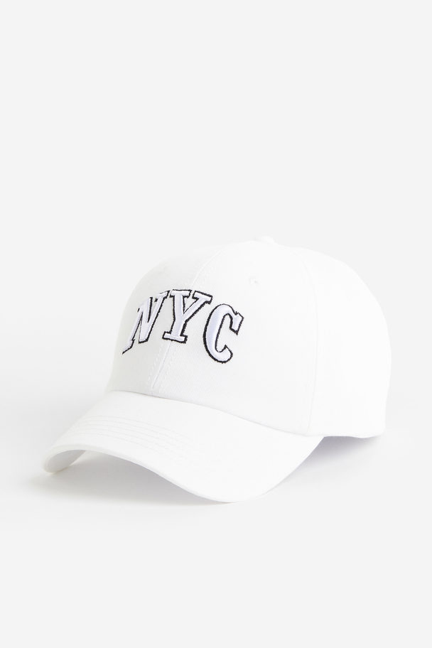H&M Cap White/nyc