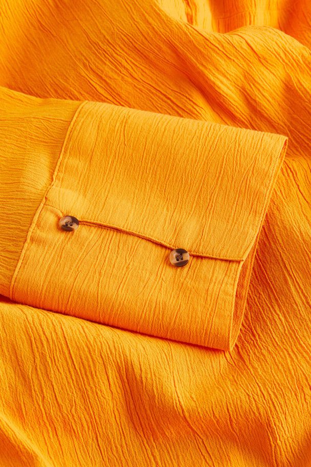 H&M Blusenkleid im Wickelschnitt Orange