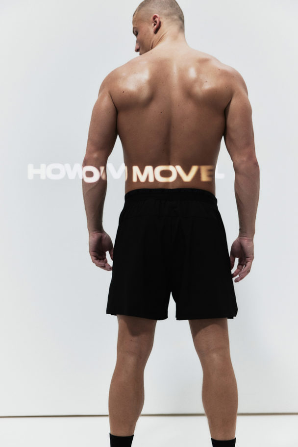 H&M Drymove™ Træningsshorts Sort/training