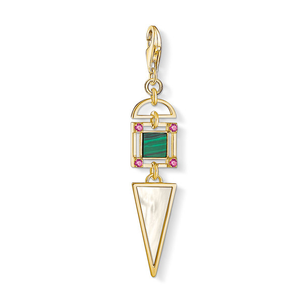 Thomas Sabo Charm Pendant Ethnic Gold 925 Sterling Silver; 18k Yellow Gold Plating