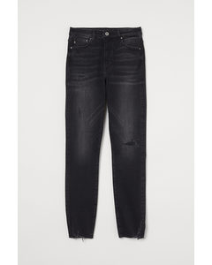 Shaping High Ankle Jeans Zwart