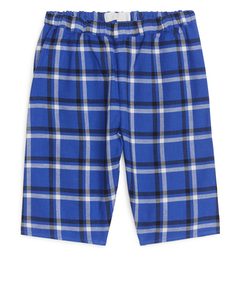 Flannel Trousers Blue/white