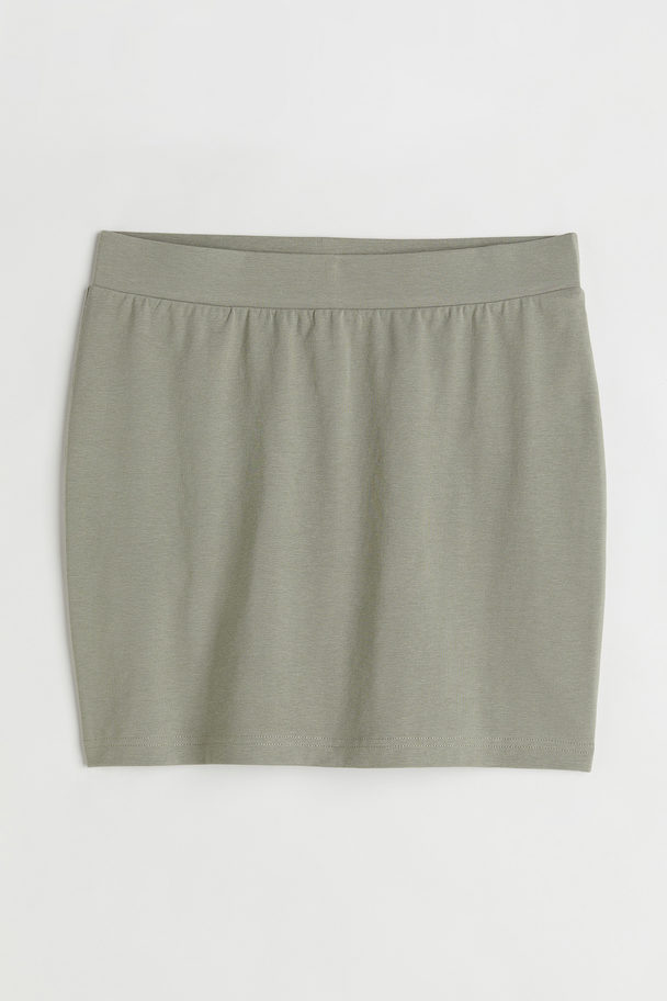 H&M Mini Skirt Light Khaki Green
