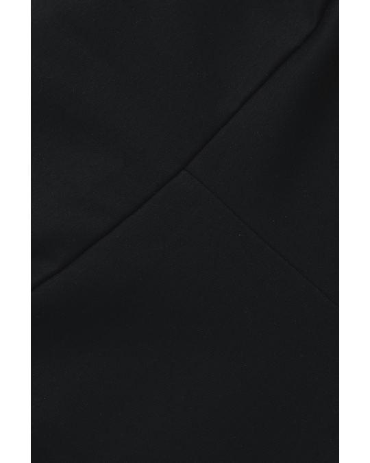 COS Short-Sleeved Jersey Dress Black