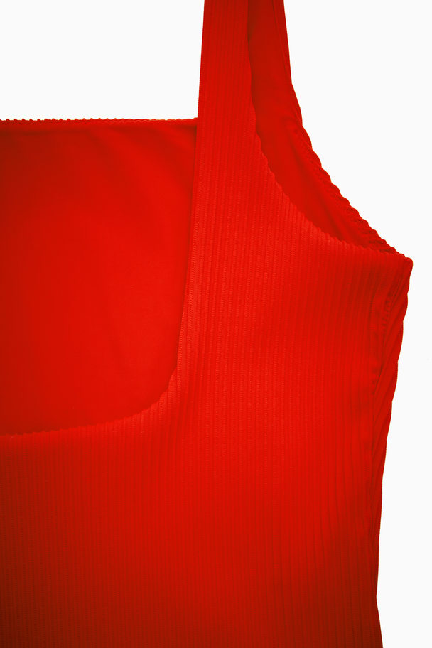 COS Open-back Swimsuit Red