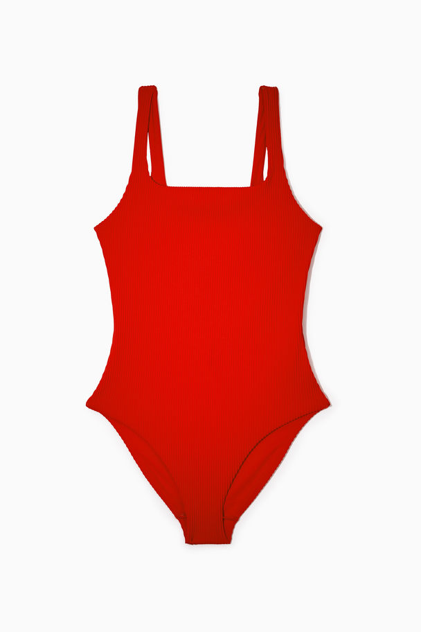 COS Open-back Swimsuit Red