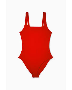 Open-back Swimsuit Red