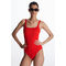 Open-back Swimsuit Red