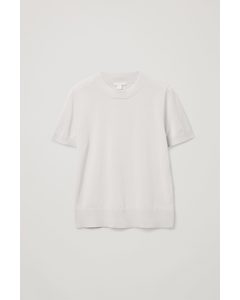 Knitted T-shirt Light Grey