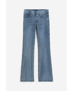 Ausgestellte Jerseyhose Denimblau