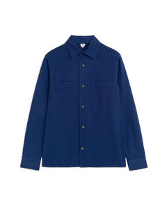 Cotton Twill Overshirt Blue