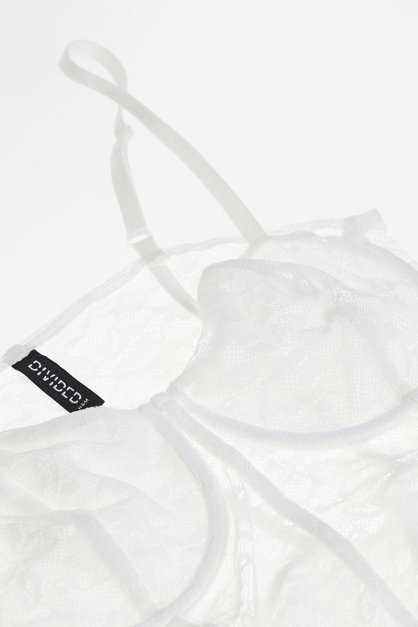 H&M Lace Corset Dress White