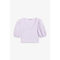 Jersey Puff Sleeve Top Lilac