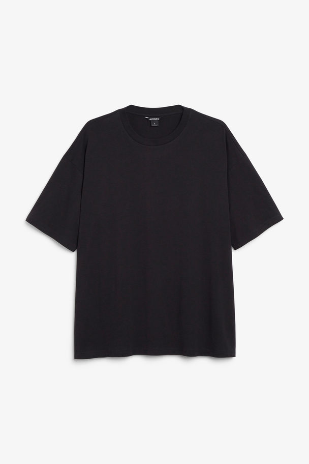 Monki Oversize-T-Shirt Schwarz