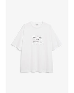 Oversized Tee White With Statement